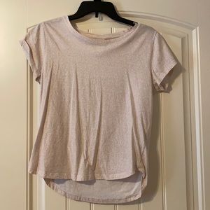 Pink Dotted Short Sleeve Tee Shirt